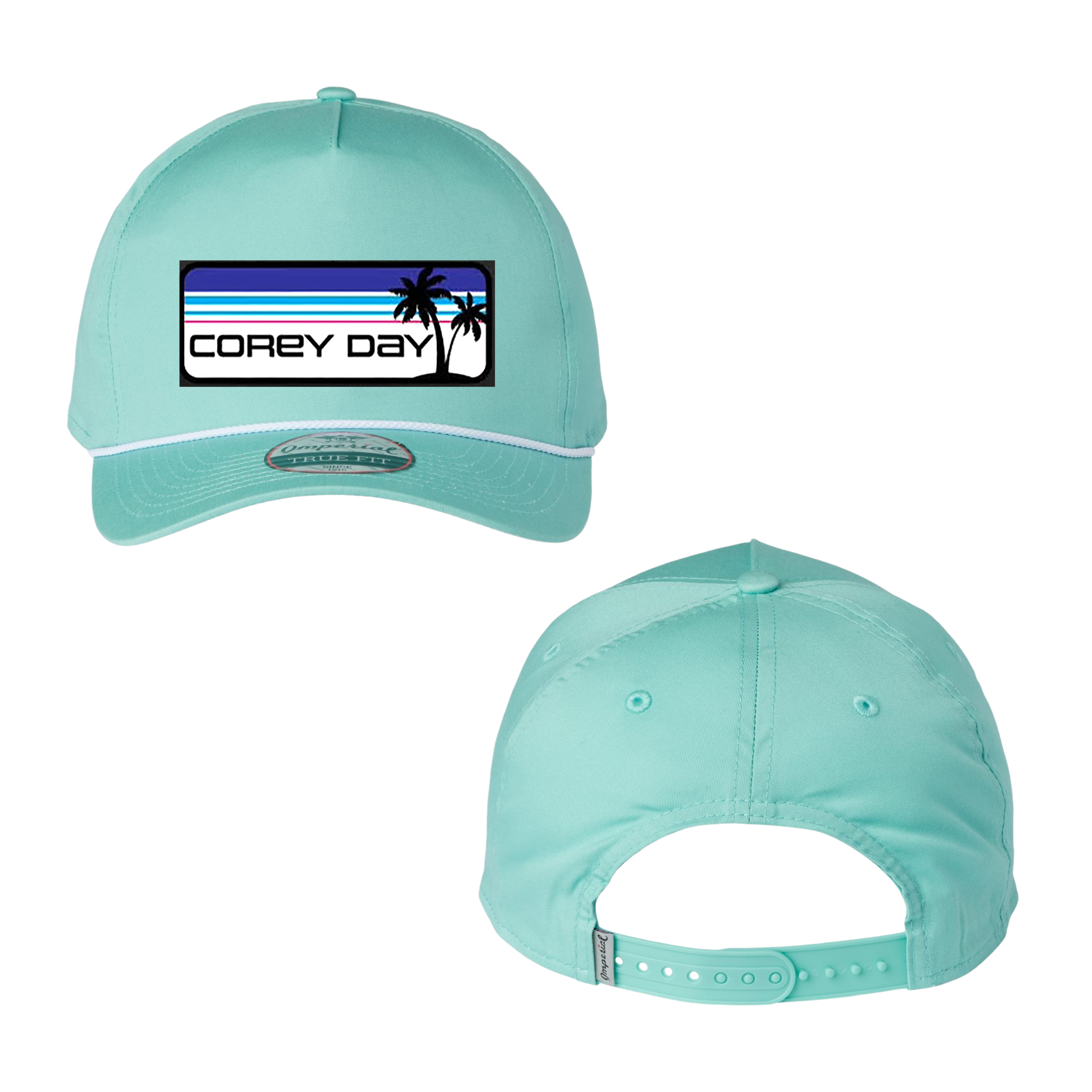 HAT | CD PALMS PATCH SNAPBACK - AQUA